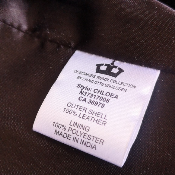 Designers Remix Collection by Charlotte  Eskildsen dressy leather jacket - Picture 9 of 14